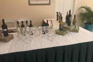 Argentine wines offered by UNWines by CPJ St Lucia Ltd on display