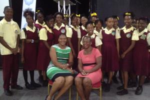 Students from the Soufriere Combiened Secondary School